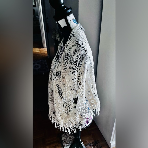 Solitaire crochet fringe cover up/top - Picture 2 of 5